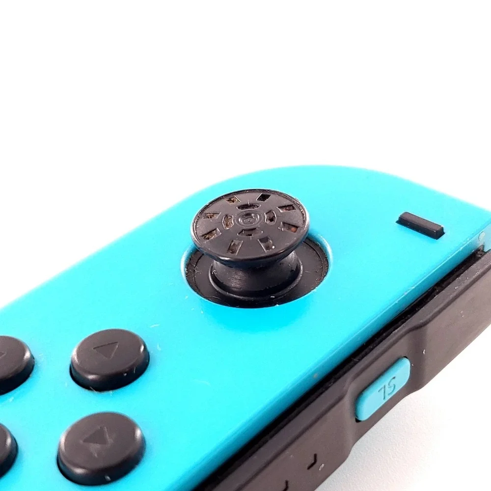 Genuine Nintendo Switch Joy-Con Left Neon Blue w/ Strap Missing Rubber Tested